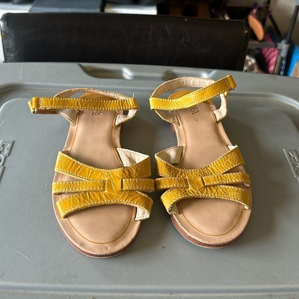 Yellow Zara Sandals Size 33